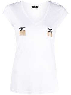 Elisabetta Franchi футболка с логотипом