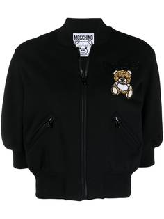 Moschino укороченный бомбер Teddy Bear