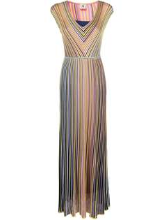 M Missoni трикотажное платье в полоску