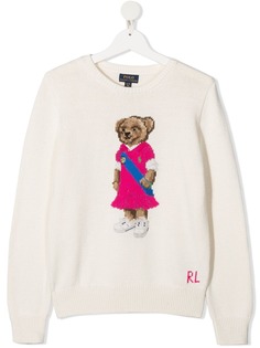 Ralph Lauren Kids вязаный джемпер Polo Bear