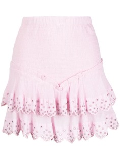 Isabel Marant юбка Landora с люверсами и оборками