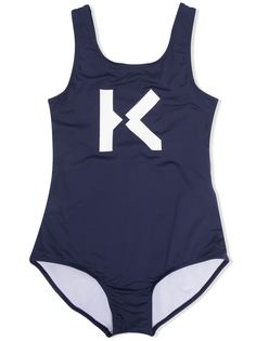 Kenzo Kids купальник с принтом K