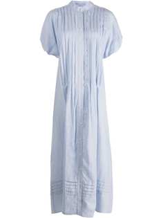Lee Mathews платье-рубашка Vanessa с плиссировкой