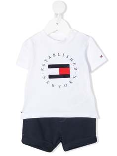 Tommy Hilfiger Junior двухцветный комбинезон с логотипом