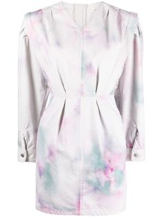 Isabel Marant Étoile джинсовое платье Lacanau с принтом тай-дай
