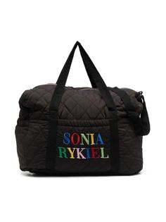 SONIA RYKIEL ENFANT стеганая сумка с вышитым логотипом