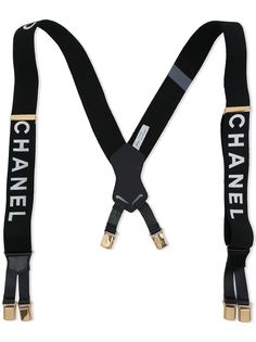 Chanel Pre-Owned подтяжки с логотипом