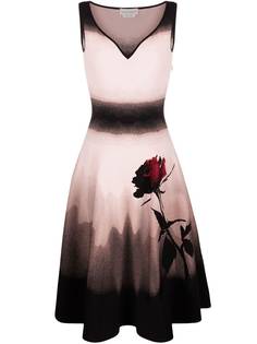 Alexander McQueen платье миди Shadow Rose