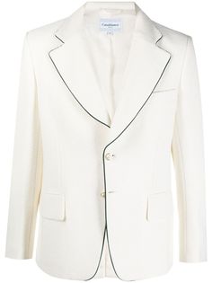 Casablanca однобортный пиджак с контрастной окантовкой