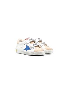 Golden Goose Kids кроссовки на липучках с логотипом