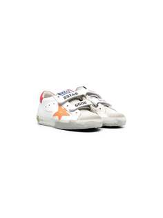 Golden Goose Kids кроссовки на липучках с логотипом