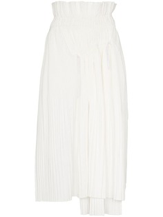 Y-3 плиссированная юбка Brace асимметричного кроя