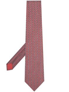 Hermès галстук 1990-х годов с абстрактным принтом Hermes