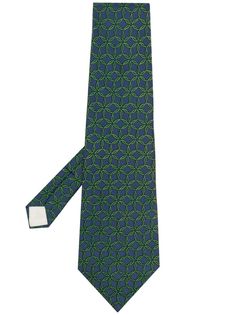 Hermès галстук 2000-х годов с геометричным принтом Hermes