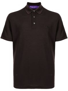Ralph Lauren Purple Label рубашка поло с вышитым логотипом