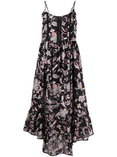 TWINSET платье миди с цветочным принтом