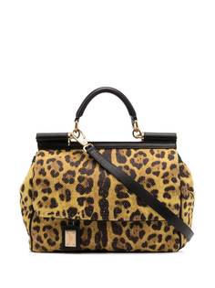 Dolce & Gabbana Pre-Owned сумка-тоут с леопардовым принтом