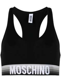 Moschino спортивный бюстгальтер с логотипом