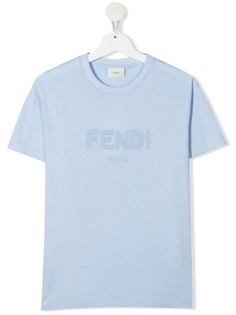 Fendi Kids футболка с логотипом