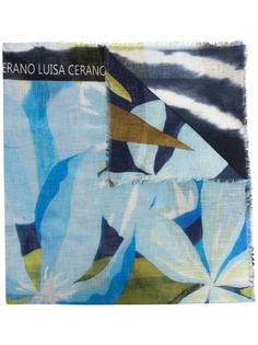 Luisa Cerano платок с цветочным принтом