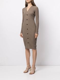 James Perse платье хенли в рубчик