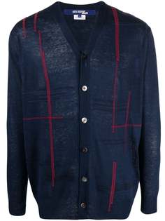 Junya Watanabe MAN кардиган с декоративной строчкой