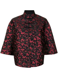 Shanghai Tang жаккардовый жакет с цветочным узором