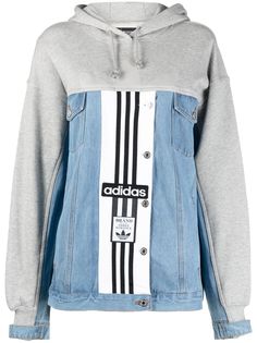 adidas джинсовая куртка с логотипом