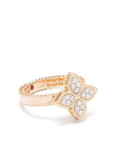 Roberto Coin кольцо Princess Flower из розового золота с бриллиантом