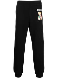 Moschino спортивные брюки с принтом Teddy