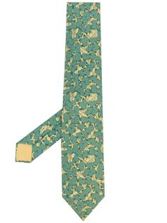 Hermès галстук 2000-х годов с цветочным принтом Hermes