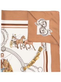 Hermès платок Equipages 1970-х годов Hermes
