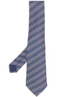 Hermès галстук 2000-х годов с абстрактным принтом Hermes