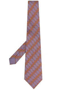 Hermès галстук 2000-х годов с принтом Hermes