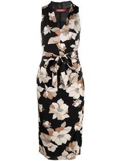 Max Mara платье миди с цветочным принтом