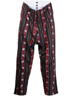 Vivienne Westwood брюки с заниженной талией и принтом