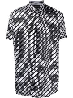 Emporio Armani рубашка в диагональную полоску