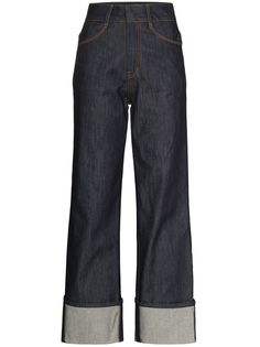 Low Classic джинсы с завышенной талией и подвернутыми манжетами