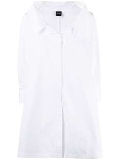 Aspesi рубашка оверсайз с косым воротником