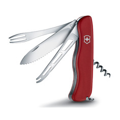 Складной нож Victorinox Cheese Master, функций: 8, 111мм, красный , коробка картонная [0.8313.w]