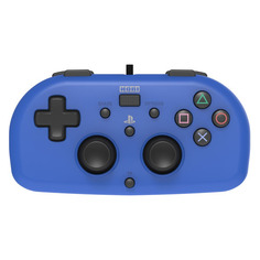Геймпад HORI Horipad Mini, USB, для PlayStation 4, синий [ps4-100e]