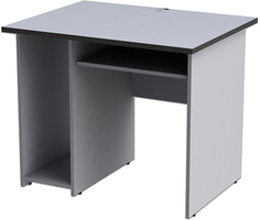 Компьютерный стол МОНОЛИТ 90х70х75 см, серый (640097)