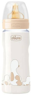 Бутылочка для кормления Chicco Original Touch, 4 м+, 330 мл, бежевая (00027634300000)
