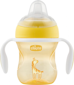Чашка-поильник детский Chicco Transition Cup, 4 м+, 200 мл, желтый (00006911300050)