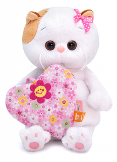 Мягкая игрушка BUDIBASA "Кошечка Ли-Ли Baby", 20 см, с сердечком (LB-047)