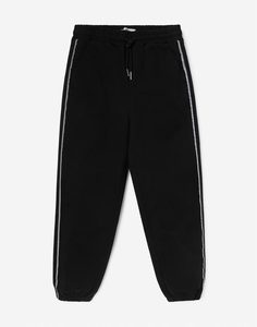 Чёрные брюки Jogger-oversize для мальчика Gloria Jeans