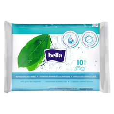 Салфетки влажные освежающие Bella с антибактериальной формулой и аллантоином 10 шт