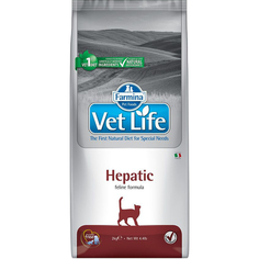 Корм для кошек Farmina Vet Life Hepatic при заболевании печени 2 кг