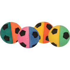 Игрушка для кошек Triol Мяч футбольный разноцветный d 40 мм 4 шт