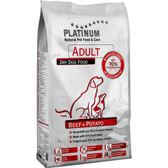 Корм для собак PLATINUM Adult Говядина с картофелем 1,5 кг